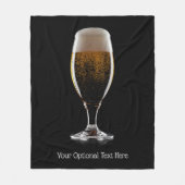 Maßgeschneidertes Glas Bier Fleecedecke (Vorderseite)