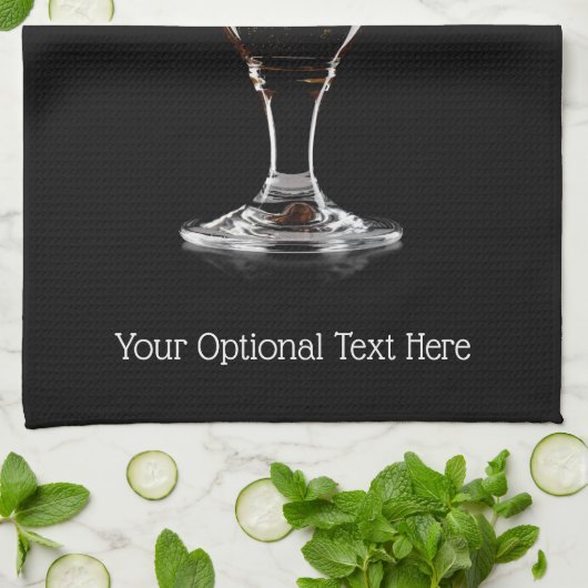 Maßgeschneidertes Glas Bier Geschirrtuch (Gefaltet)