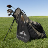 Maßgeschneidertes Glas Bier Golfhandtuch (Gras)