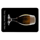Maßgeschneidertes Glas Bier Magnet (Horizontal)