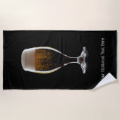 Maßgeschneidertes Glas Bier Strandtuch (Vorderseite)