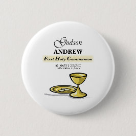 Maßgeschneidertes, Godson First Communion Chalice Button
