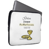 Maßgeschneidertes, Godson First Communion Chalice Laptopschutzhülle (Vorne Rechts)