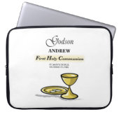 Maßgeschneidertes, Godson First Communion Chalice Laptopschutzhülle (Vorderseite)