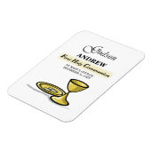 Maßgeschneidertes, Godson First Communion Chalice Magnet (Linke Seite)