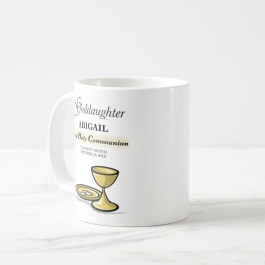 Maßgeschneidertes, Godtochter First Communityskhal Kaffeetasse (Vorderseite Links)