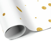 Maßgeschneidertes Gold Foil Luxury Musterpapier Geschenkpapier (Rolleneckpunkt)