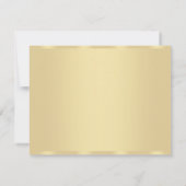 Maßgeschneidertes Gold Look Blank Template Moderne Mitteilungskarte (Rückseite)