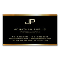 Maßgeschneidertes Gold Monogram Modern Template Lu