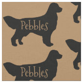 Maßgeschneidertes Golden Retriever Dog Fabric Stoff (Nahaufnahme)