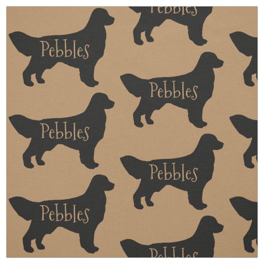 Maßgeschneidertes Golden Retriever Dog Fabric Stoff (Muster)
