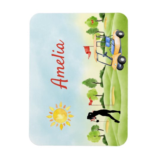Maßgeschneidertes Golf Flexible Foto Magnet (Vertikal)