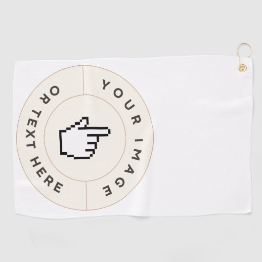 Maßgeschneidertes Golf Handtuch (Horizontal)