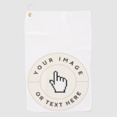 Maßgeschneidertes Golf Handtuch (Vorderseite)