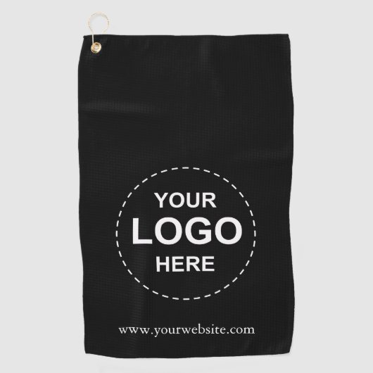 Maßgeschneidertes Golf-Handtuch mit Firmenlogo Golfhandtuch (Vorderseite)