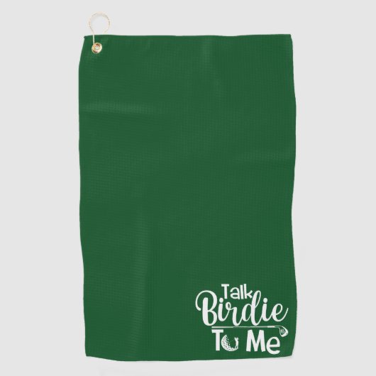 Maßgeschneidertes Golf Handtuch, Spaß sprechen trü Golfhandtuch (Vorderseite)