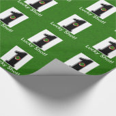 Maßgeschneidertes Golf Lucky Shot Hole in One Geschenkpapier (Ecke)