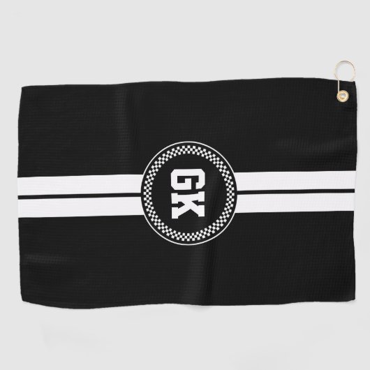 Maßgeschneidertes Golfhandtuch Strip Personalisier (Horizontal)