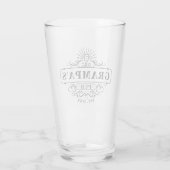 Maßgeschneidertes Grampa's Pub Jahr etabliertes Gl Glas (Rückseite)