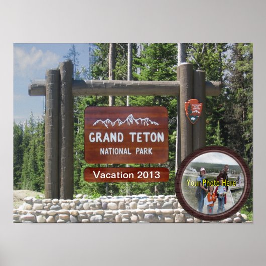 Maßgeschneidertes Grand Teton Foto Souvenir Poster (Vorne)