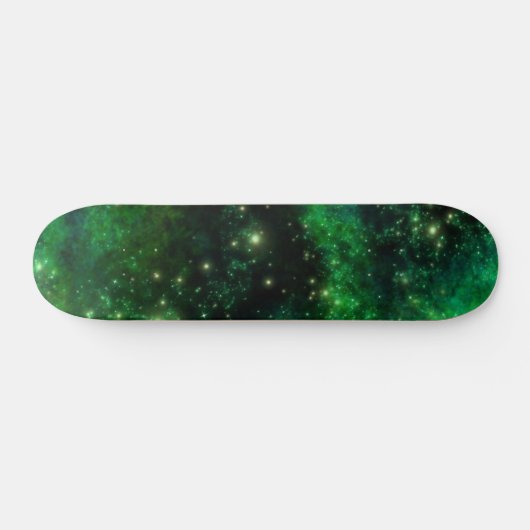 Maßgeschneidertes Green Galaxy Skateboard (Horizontal)