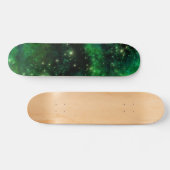 Maßgeschneidertes Green Galaxy Skateboard (Horizontal)