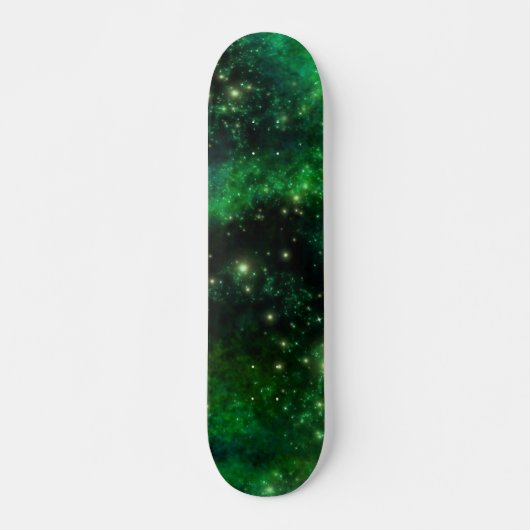 Maßgeschneidertes Green Galaxy Skateboard (Vorne)