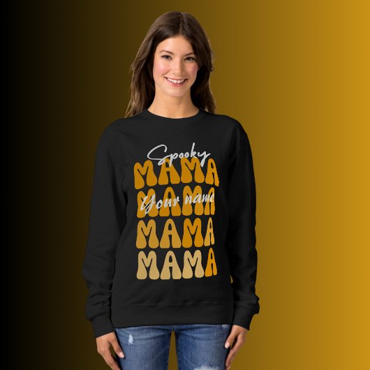 Maßgeschneidertes Groovy Halloween Mama lustiges H Sweatshirt