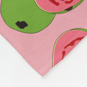 Maßgeschneidertes Guava-Fruchtmuster Fleecedecke (Ecke)