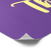 Maßgeschneidertes Halbmondherz Poster (Ecke)