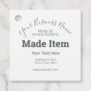Maßgeschneidertes Handmade Hobby Craft DIY Busines Geschenkanhänger