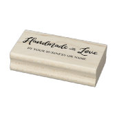 Maßgeschneidertes Handmade mit Liebe Typografy Zit Gummistempel (Stempel)