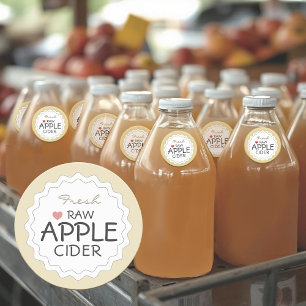 Maßgeschneidertes, hausgemachtes Apple Butter Labe Runder Aufkleber