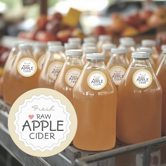 Maßgeschneidertes, hausgemachtes Apple Butter Labe Runder Aufkleber