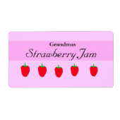 Maßgeschneidertes hausgemachtes Jam Label (Vorne)