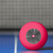 Maßgeschneidertes Heiliges Herz - Grau und Weiß Co Tischtennisball (Netto)