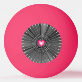 Maßgeschneidertes Heiliges Herz - Grau und Weiß Co Tischtennisball (Vorderseite)