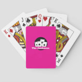Maßgeschneidertes, helles, rosa Kartendeck (Rückseite)