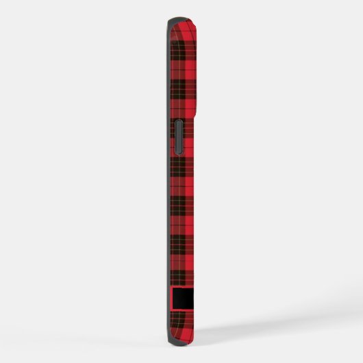 Maßgeschneidertes, helles Rosa Schwarz iPhone Hülle (Rechte Seite)