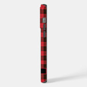 Maßgeschneidertes, helles Rosa Schwarz iPhone Hülle (Linke Seite)