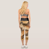 Maßgeschneidertes Hochwaisted-Capris Capri Leggings (Rückseite)