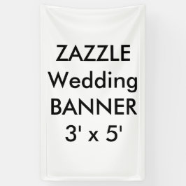 Maßgeschneidertes Hochzeitbanner 3' x 5' Banner