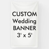Maßgeschneidertes Hochzeitbanner 3' x 5' Banner (Vertikal)