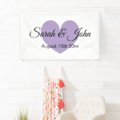 Maßgeschneidertes Hochzeitsbanner mit Herz Banner (Insitu)