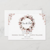 Maßgeschneidertes Hochzeitsbrennen Save the Date (Vorne/Hinten)