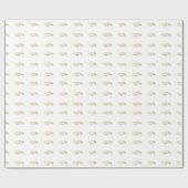 Maßgeschneidertes Hochzeitsring-Papier Geschenkpapier (Flach)