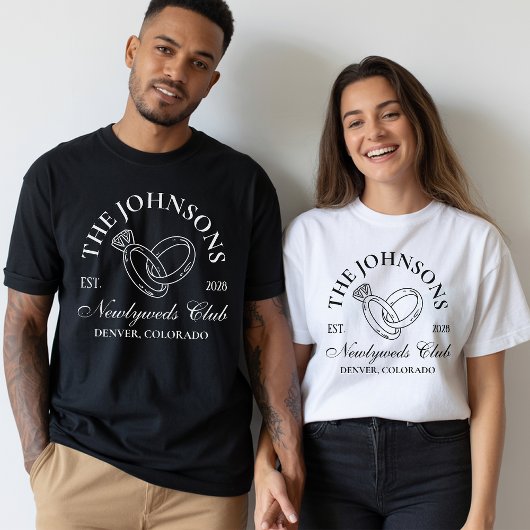 Maßgeschneidertes Hochzeitssemble, passendes Braut T-Shirt