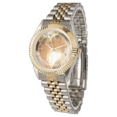 Maßgeschneidertes Hochzeitsszenario-Foto Armbanduhr (Schrägansicht)