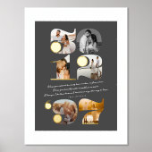 Maßgeschneidertes Hochzeitstermin und Liebe Zitat Foliendrucke (Vorderseite)