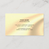 Maßgeschneidertes holografisches Gold Visitenkarte (Rückseite)